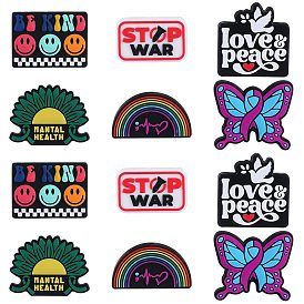 12шт 6 стили силиконовые фокусные бусины ко Дню независимости