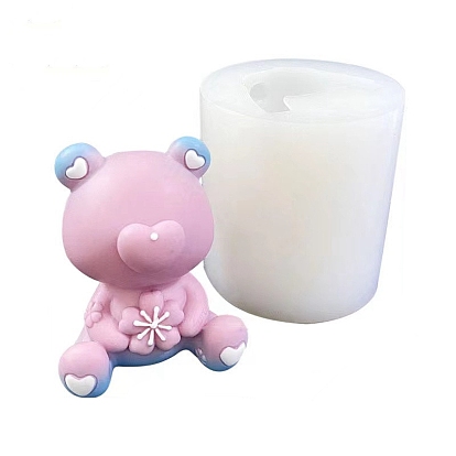 Bear Shape Candle DIY Food Grade Silicone Molds, For Candle Making