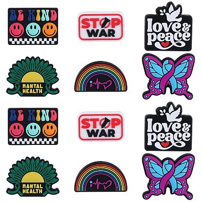 12шт 6 стили силиконовые фокусные бусины ко Дню независимости