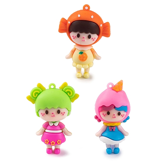 Кукла для девочек, пластиковые подвески из ПВХ