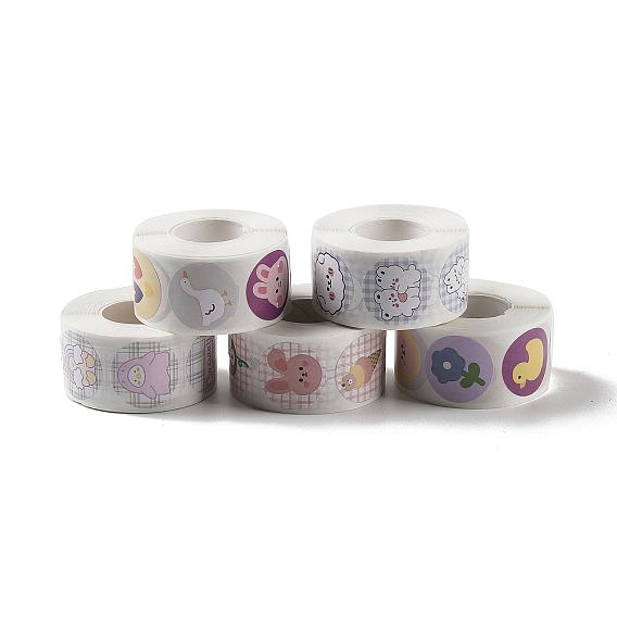 Самоклеющиеся наклейки, круглые, для украшения подарков