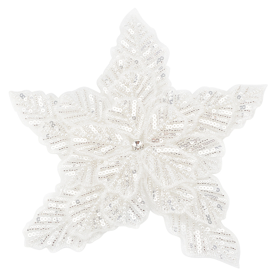 Стеклянные цветочные украшения аксессуары, бисерные аппликации