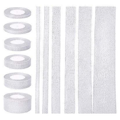 6 стили 6 рулоны полиэфирных лент, атласная лента, для упаковки подарков