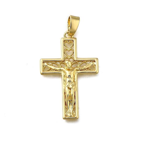 Латунные подвески, крест, долговечный, стойки покрытие, без свинца и без кадмия