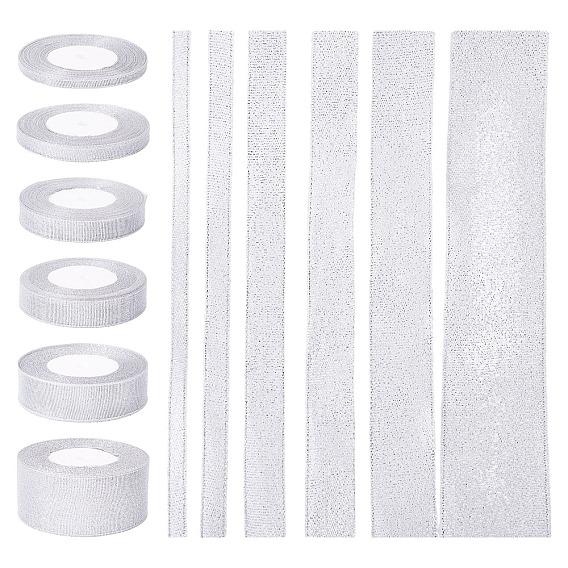 6 стили 6 рулоны полиэфирных лент, атласная лента, для упаковки подарков