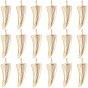 20Pcs Brass Pendants, Horn, Nickel Free