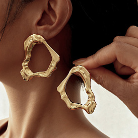 Серьги сплава, полые самородки