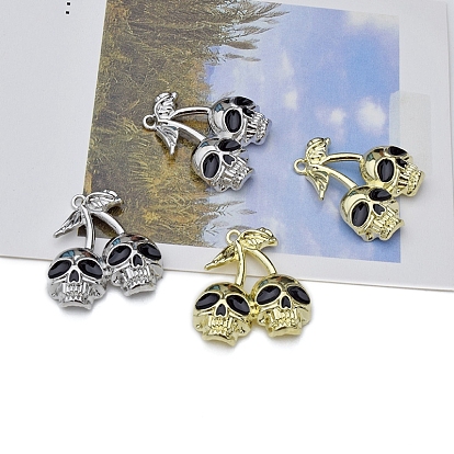 Подвески из эмали и сплава, череп прелести