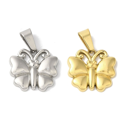 Ионное покрытие (ip) 304 подвески из нержавеющей стали, очарование бабочки