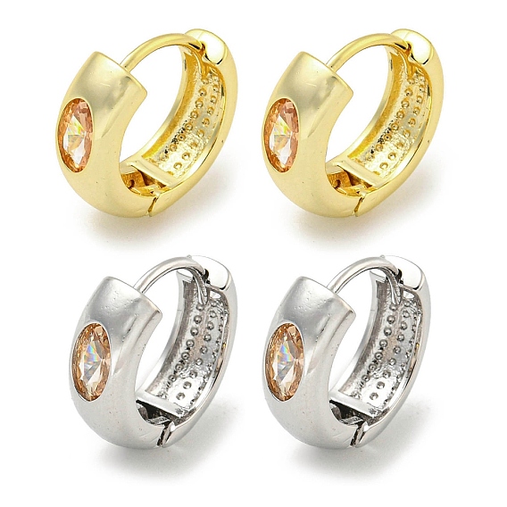 Brass with Cubic Zirconia Earrings