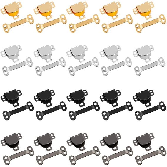 100 наборы 4 цвета латунь швейные крючки и петли набор для закрытия, для брюк, юбки, платья, бюстгальтера, шитья, поделки, рукоделие