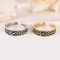 Brass Cuff Open Rings, Cross