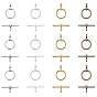 Tibetan Style Alloy Toggle Clasps, Lead Free & Cadmium Free, Donut