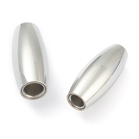 304 Stainless Steel Magnetic Clasps with Glue-in Ends, Column