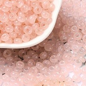 3/0 Glass Seed Beads, Transparent Colours, Round