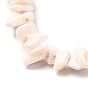 Natural Pink Shell Beads Strands, Nuggets