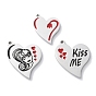 304 нержавеющей стальной эмали подвески, шарма сердца