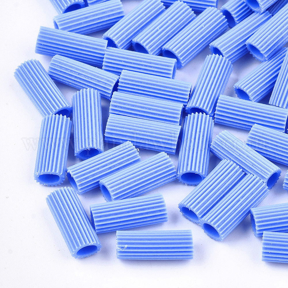 China Factory Rubber Beads, Tube 1212.5x5mm, Hole 3mm, about 4000pcs
