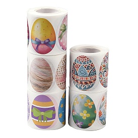 Cintas adhesivas de papel con forma de huevo de Pascua, cinta adhesiva decorativa en rollo, para hacer tarjetas, scrapbooking, diario, planificador, sobre y cuadernos