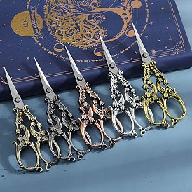 Stainless Steel Scissors, Retro Shears, for Sewing, Needlework, Cutting Paper Craft