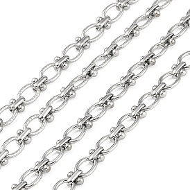 304 Stainless Steel Link Chain, Unwelded, with Spool