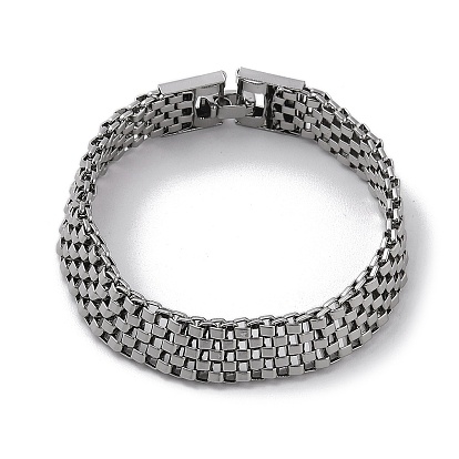 304 Stainless Steel Panther Chain Bracelets for Women Men
