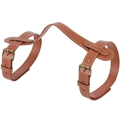 Ремешок для переноски коврика для йоги из искусственной кожи, с пряжкой сплава