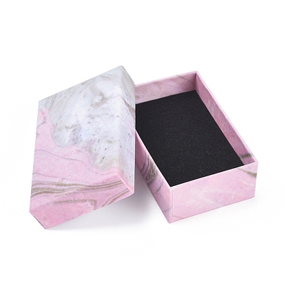 Cardboard Box Bracelet Boxes, with Sponge Inside, Rectangle