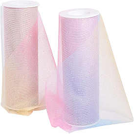 Polyester Deco Mesh Ribbons, Tulle Fabric, Tulle Roll Spool Fabric For Skirt Making