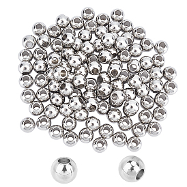 Placage sous vide rond 304 perles en acier inoxydable