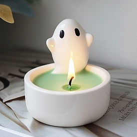 Ceramic Candle Holder, Tealight Candle Holder for Countertop Home Party Holiday