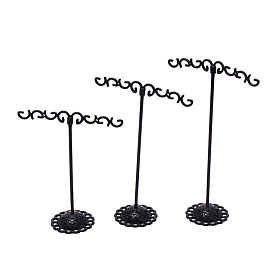 Ensembles de présentoirs de boucle d'oreille en fer massif