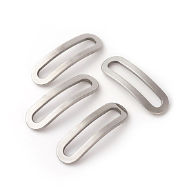 201 de acero inoxidable que une los anillos, oval, curvo