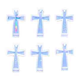 Голографический крест своими руками в форме пищевого силикона, формы для литья смолы с лазерным эффектом, для уф-смолы, изготовление ювелирных изделий из эпоксидной смолы, сердце/фейерверк/геометрический/световой узор