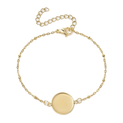 304 браслеты из нержавеющей стали с круглыми кабошонами, изготовление браслетов-спутниковых цепей