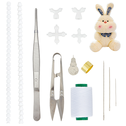 2 наборы полиоксиметилен(ПОМ) игрушка скелет сустав, С 1 набором плюшевых игрушечных кукол, набор инструментов для суставов плюшевой куклы своими руками