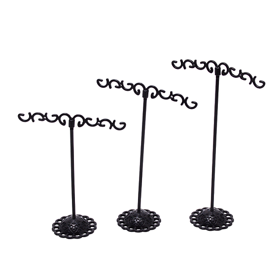 Ensembles de présentoirs de boucle d'oreille en fer massif