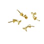 Brass Head Pins, Fishtail/Scorpion Tail, for Baroque Pearl Making