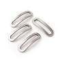 201 de acero inoxidable que une los anillos, oval, curvo