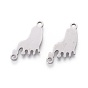 201 Stainless Steel Links, Manual Polishing, Foot