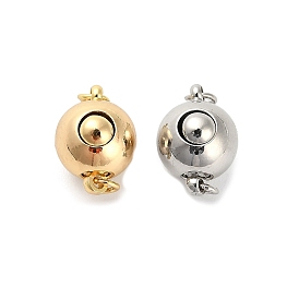 Застежки латунные коробки, без кадмия, без никеля и без свинца, круглые, с целью перехода в кольце