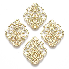 Alloy Filigree Joiners Links, Flower