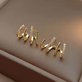 925 Silver Zircon Stud Earrings - Minimalist, Elegant, Lightweight, Claw Set, S925 Silver.