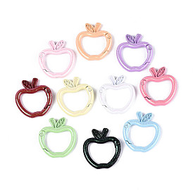 Окрашенные распылением пружинные кольца из сплава, с блеском порошок, яблоко, без кадмия и без свинца