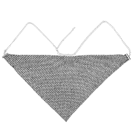 Треугольные литые головные уборы маскарадные маски, маска для лица с кисточками из хрусталя и страз, с застежкой омар коготь