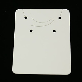 Бумажные карты дисплей, используется для ожерелья, , подвески и серьги, 55x40 мм