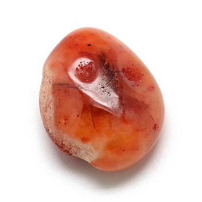 Natural Carnelian Stone Gemstone Beads, Tumbled Stone, Healing Stones for 7 Chakras Balancing, Crystal Therapy, Meditation, Reiki, Nuggets, No Hole