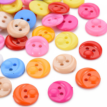 2-Hole Plastic Buttons, Head