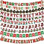 Christmas Theme Paper Flags, Hanging Banners, for Party Home Decorations