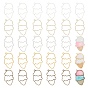 Alloy Open Back Bezel Pendants, For DIY UV Resin, Epoxy Resin, Pressed Flower Jewelry, Ice Cream